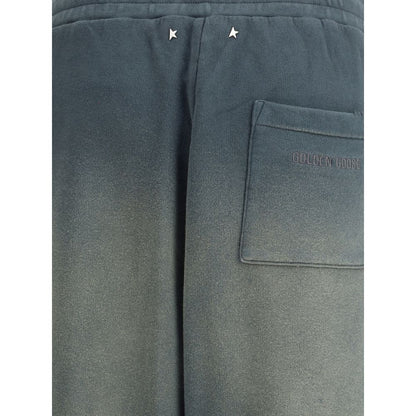 Sweatpants by Golden Goose for women in cotton blue & signature features a ergonomic relaxed-fit & regular-fit and with a ergonomic long, showcasing innovative for a ergonomic look.