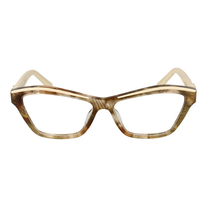 Eyeglasses Frames by Marciano by Guess for women in acetate beige showcases a refined full-frame frame design with a refined beige coloured frame finish for a refined and sophisticated look.