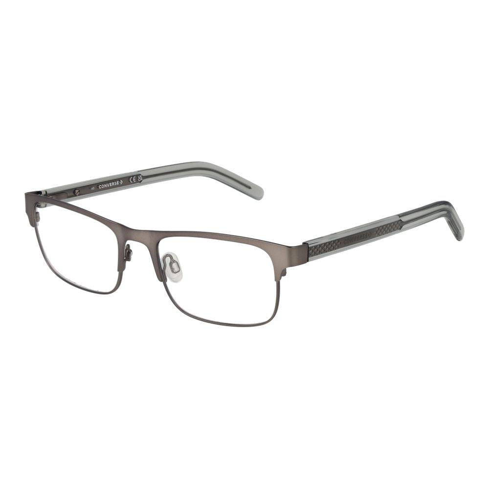 Eyeglasses Frames by Converse for men in acetate gray features an refined silhouette, showcasing a sophisticated gray coloured frame and refined full-frame frame design for a refined look.