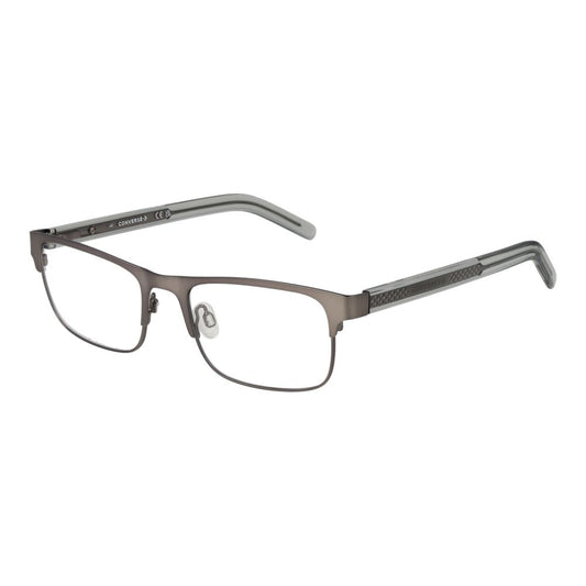 Eyeglasses Frames by Converse for men in acetate gray features an refined silhouette, showcasing a sophisticated gray coloured frame and refined full-frame frame design for a refined look.