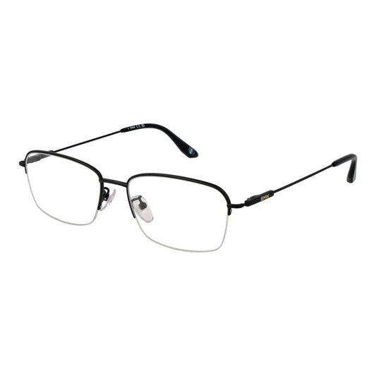 Eyeglasses Frames by BMW for men in titanium black showcases a reflective silhouette, artfully incorporating a sophisticated black coloured frame with a distinct half-frame frame design.