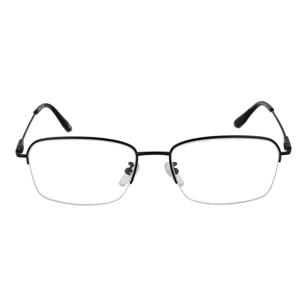 Eyeglasses Frames by BMW for men in titanium black features a refined silhouette, showcasing a refined black coloured frame and half-frame frame design for a sophisticated, premium look.