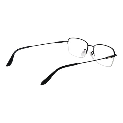 Eyeglasses Frames by BMW for men in titanium black showcases a reflective silhouette, artfully incorporating a sophisticated black coloured frame with a distinct half-frame frame design.