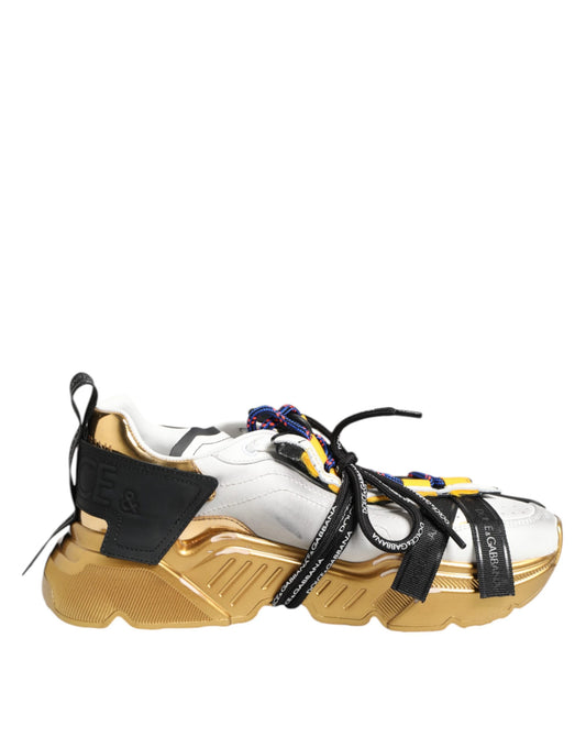 Dolce & Gabbana Men's Low Top TU Polyurethane Calf Leather & Viscose Sneakers - Multicolor