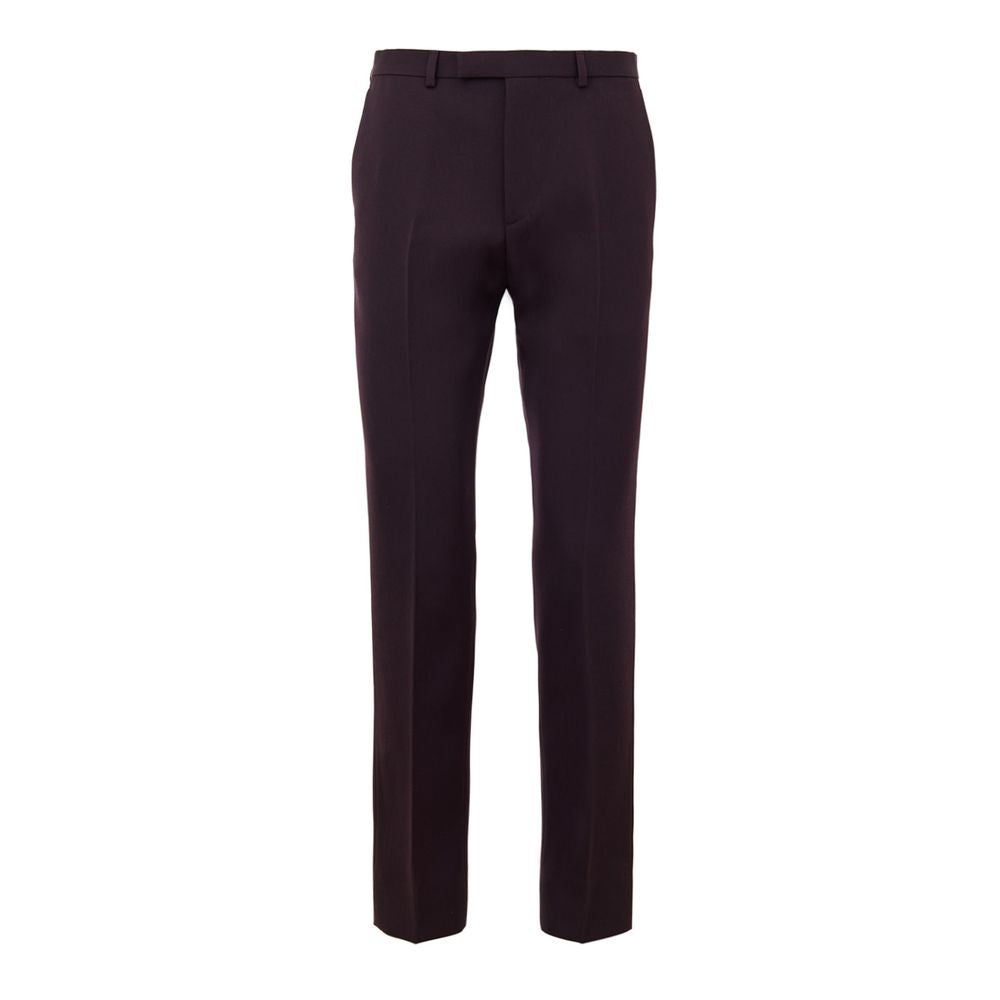 Jeans by Gucci for men in denim & wool bordeaux & burgundy features an refined tailoring silhouette, showcasing a premium straight-leg with a and long cut for a refined tailoring look.