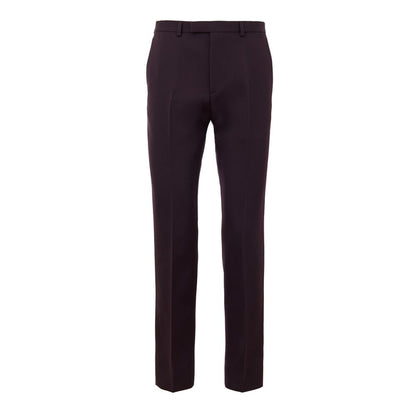 Jeans by Gucci for men in denim & wool bordeaux & burgundy features an refined tailoring silhouette, showcasing a premium straight-leg with a and long cut for a refined tailoring look.