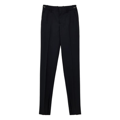 Jeans by Gucci for women in denim mohair & wool black features a polished silhouette with a polished straight-leg, reaching a polished long and finished with a polished .
