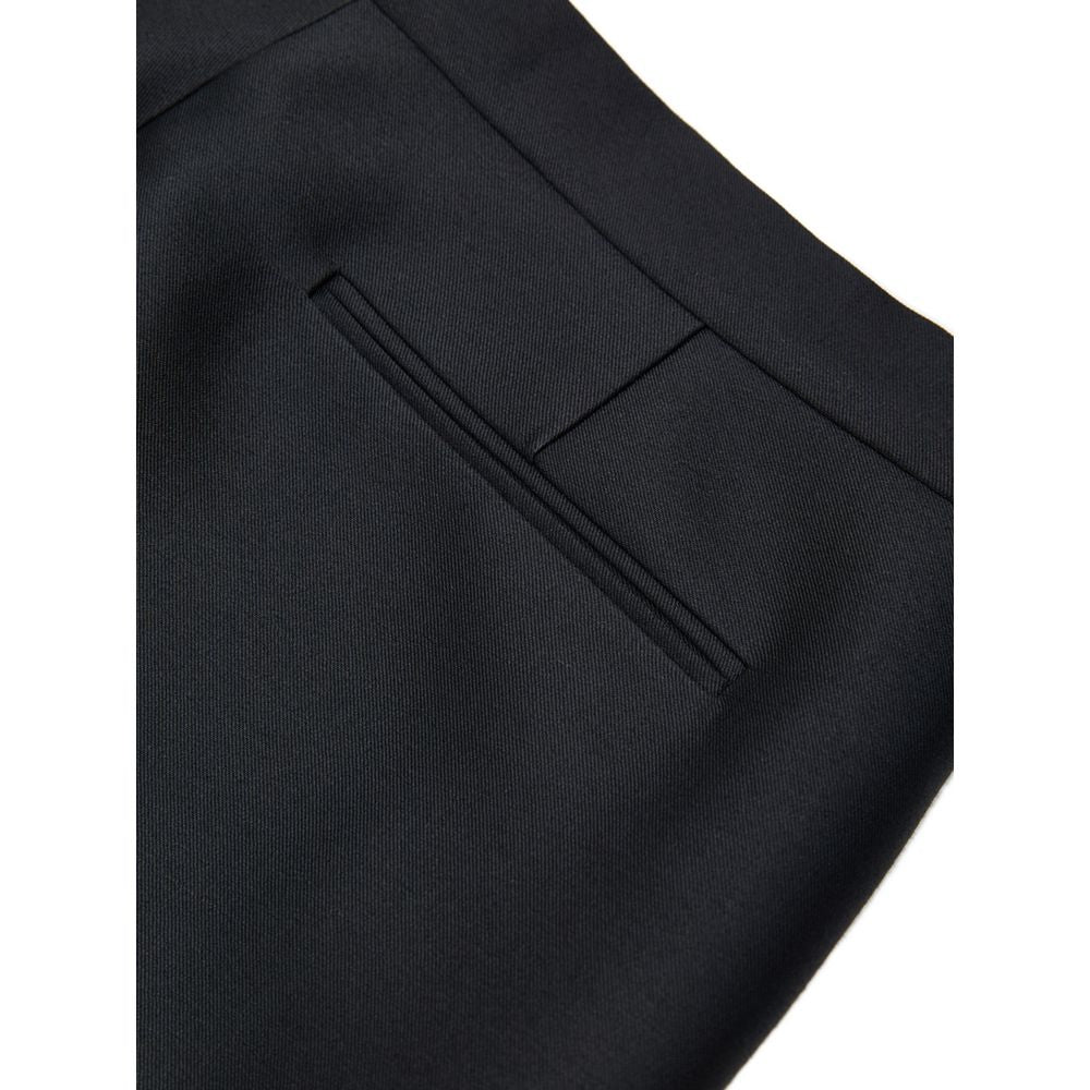 Jeans by Gucci for women in cotton denim silk & wool black features an refined tailoring silhouette, showcasing a premium straight, wide & cropped with a and cropped cut for a refined tailoring look.