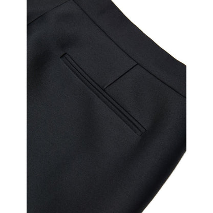 Jeans by Gucci for women in cotton denim silk & wool black features an refined tailoring silhouette, showcasing a premium straight, wide & cropped with a and cropped cut for a refined tailoring look.