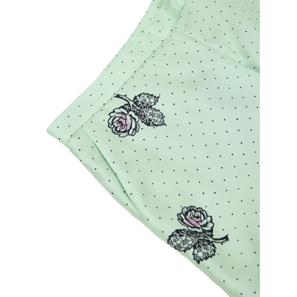 Palazzo Pants by Gucci for women in silk green, purple, dots & print presents a refined pantology silhouette, artfully defined by a refined pantology wide, long, and a sophisticated .