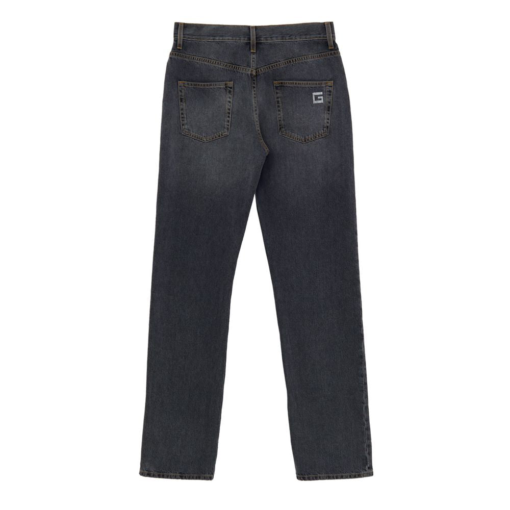 Jeans by Gucci for women in denim cotton dark-gray & gray presents a refined pantology silhouette, artfully defined by a refined pantology regular-fit, long, and a sophisticated .