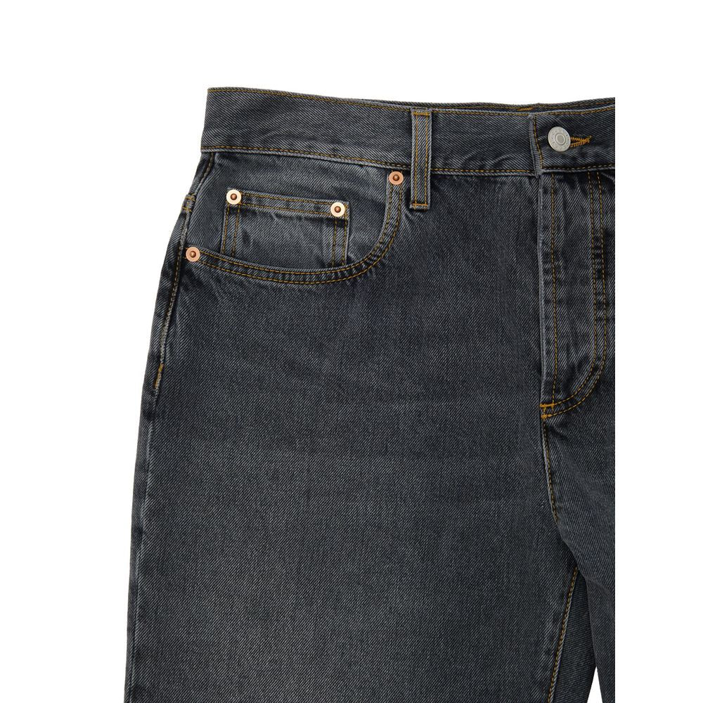 Jeans by Gucci for women in denim cotton dark-gray & gray features an sartorial regular-fit and long with a cut for a sartorial finish.