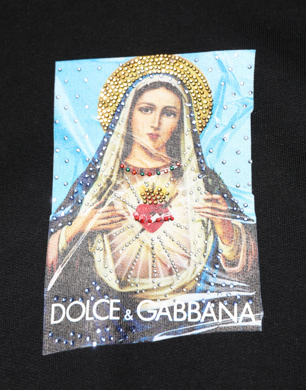 Dolce & Gabbana Men's Cotton & Crystal Hooded Jacket - Black