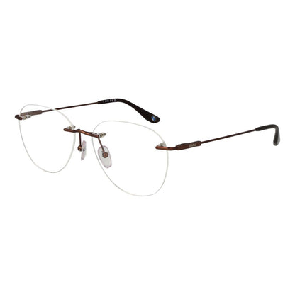 Eyeglasses Frames by BMW for men in titanium bronze features a refined silhouette, showcasing a refined bronze coloured frame and rimless frame design for a sophisticated, premium look.