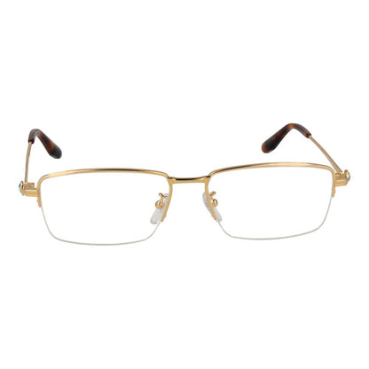 BMW Men's Rectangle Half-Rim Metal Eyeglasses Frames - Gold