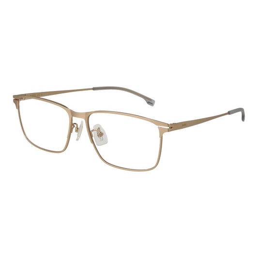 Eyeglasses Frames by Hugo Boss for men in metal gold showcases a refined full-frame frame design with a refined gold coloured frame finish for a refined and sophisticated look.