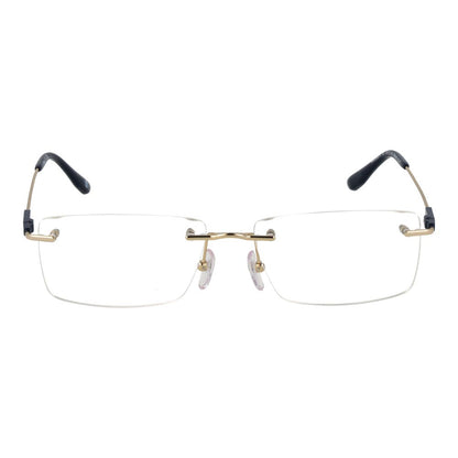 Eyeglasses Frames by BMW for men in gold features a refined silhouette, showcasing a refined gold coloured frame and rimless frame design for a sophisticated, premium look.