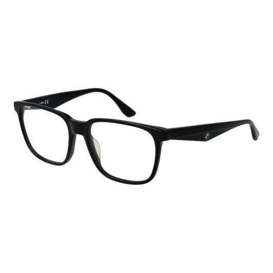 Eyeglasses Frames by BMW for men in acetate and black showcases an refined full-frame frame design featuring a sophisticated black coloured frame for an refined and refined aesthetic.