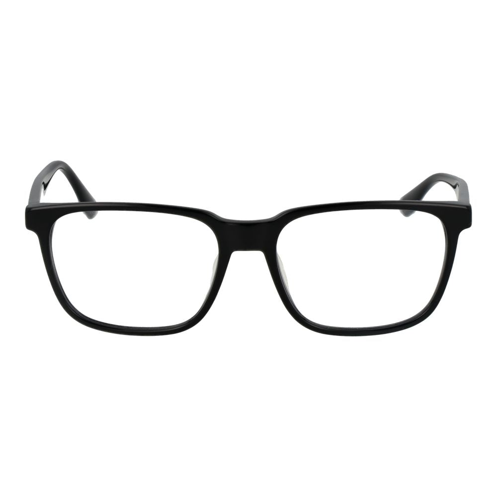 Eyeglasses Frames by BMW for men in acetate black features an refined silhouette, showcasing a sophisticated black coloured frame and refined full-frame frame design for a refined look.