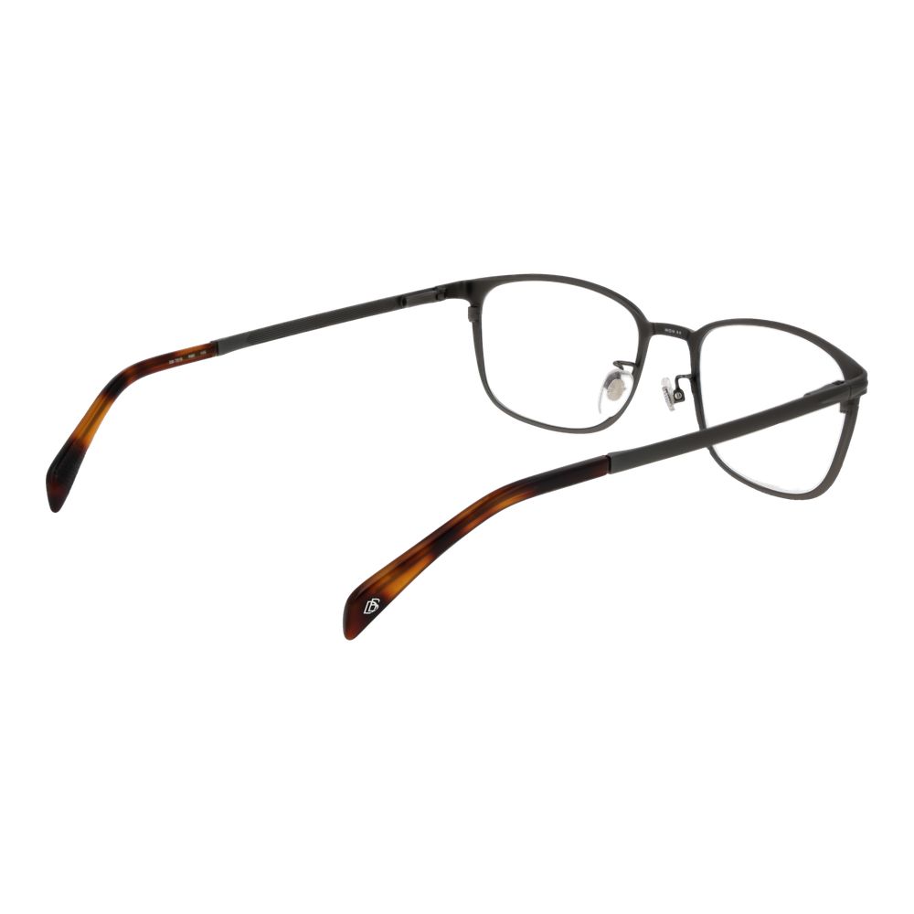 Eyeglasses Frames by David Beckham for men in stainless steel and gray showcases an refined full-frame frame design featuring a sophisticated gunmetal coloured frame for an refined and refined aesthetic.