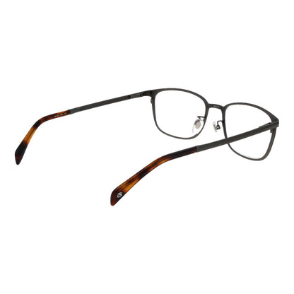 Eyeglasses Frames by David Beckham for men in stainless steel and gray showcases an refined full-frame frame design featuring a sophisticated gunmetal coloured frame for an refined and refined aesthetic.