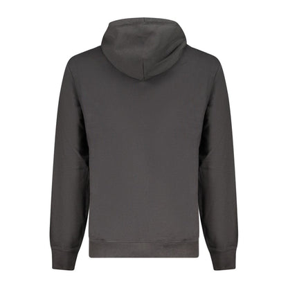 Hooded Sweatshirt Hoodie by Tommy Hilfiger for men in cotton canvas black features an dramatic silhouette, showcasing a sophisticated and dramatic for a refined, modern aesthetic.