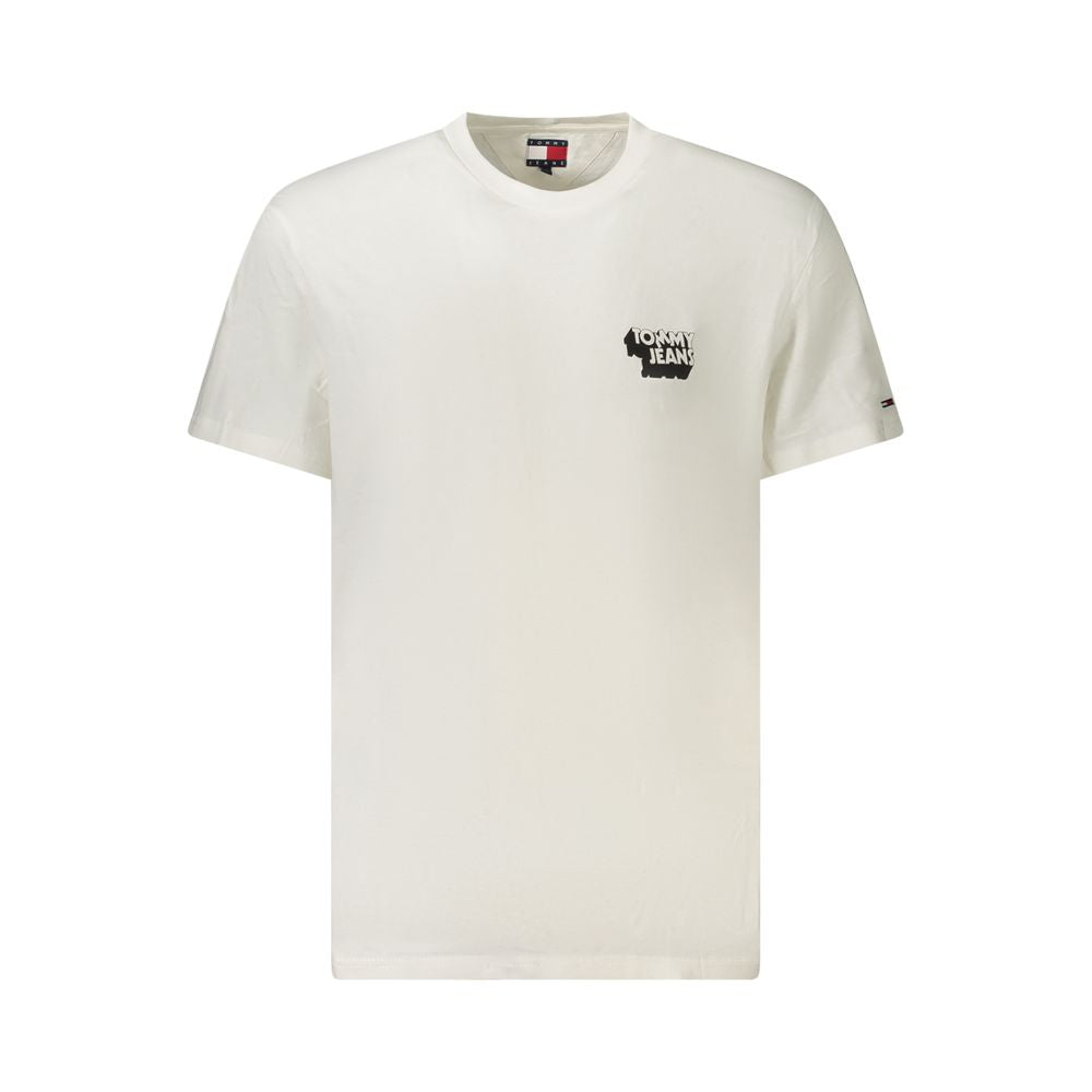 Tommy Hilfiger Crisp Men's Crew Neck Cotton T-Shirt - White