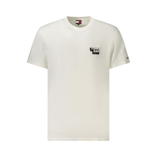 Tommy Hilfiger Crisp Men's Crew Neck Cotton T-Shirt - White