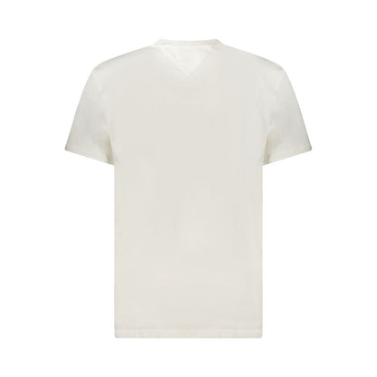 Tommy Hilfiger Crisp Men's Crew Neck Cotton T-Shirt - White