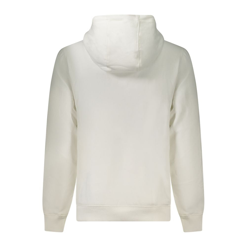 Hooded Sweatshirt Hoodie by Tommy Hilfiger for men in cotton polyester white showcases a city-ready silhouette, artfully detailed with a signature and for a city-ready finish.