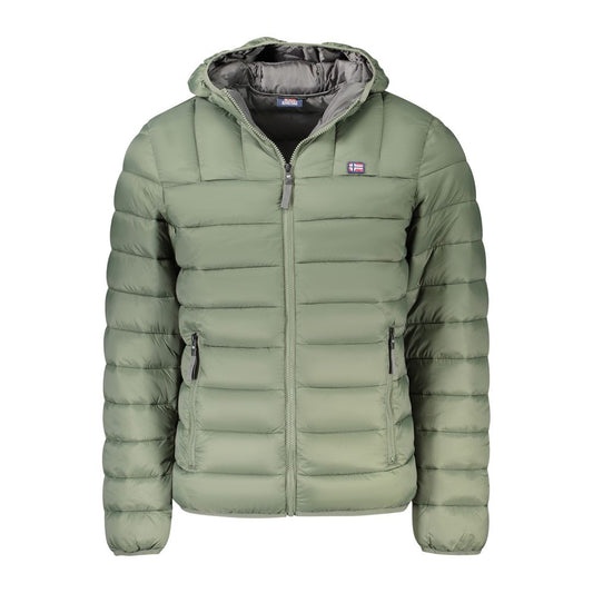 Hooded Blazer by Norway 1963 for men in polyamide gray & green features an stylish silhouette, showcasing a sophisticated hooded neckline and stylish for a truly stylish finish.