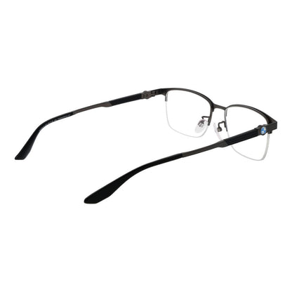 Eyeglasses Frames by BMW for men in titanium gray features an refined silhouette, showcasing the refined gunmetal coloured frame and sophisticated half-frame frame design.
