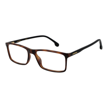 Eyeglasses Frames by Carrera for unisex in polyester & polyurethane brown showcases a reflective silhouette, artfully incorporating a sophisticated brown coloured frame with a distinct full-frame frame design.