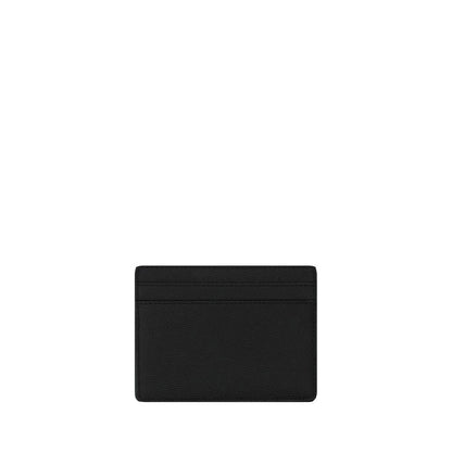 Cardholder Wallet by Saint Laurent for men in bos taurus calf leather black presents a refined silhouette, artfully capturing the essence of the De Poudre Bos Taurus Calf Leather Cardholder Wallet design with sophisticated card-organization for a refined look.
