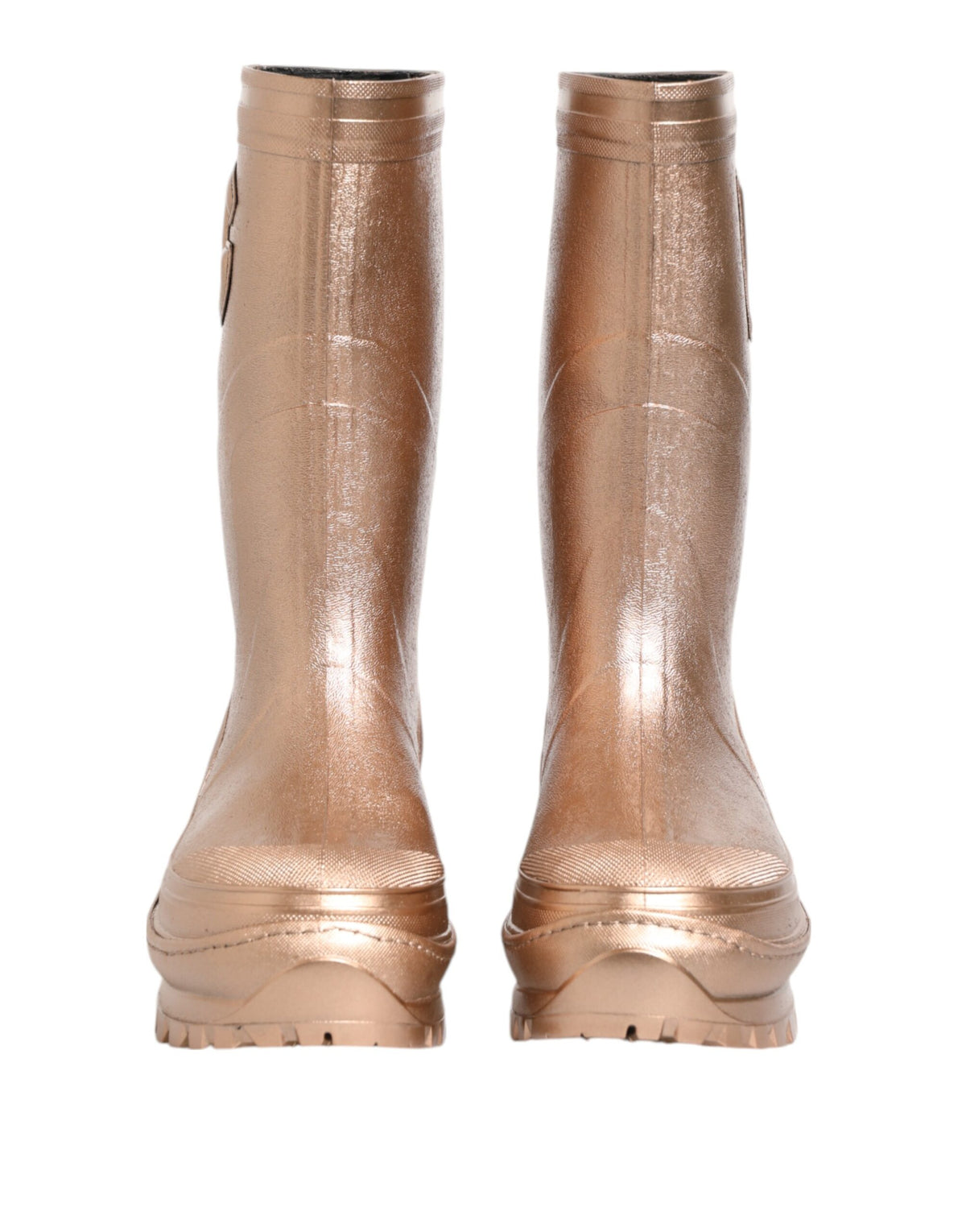 Dolce & Gabbana Women's Rubber Rain Boots - Rose Gold