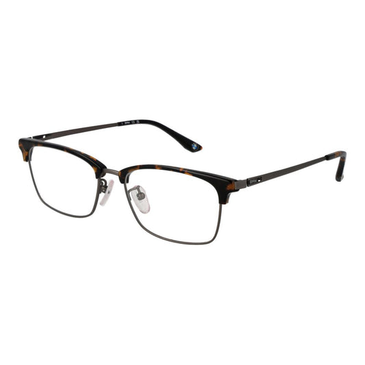 Eyeglasses Frames by BMW for men in titanium brown showcases a reflective silhouette, artfully incorporating a sophisticated brown coloured frame with a distinct full-frame frame design.