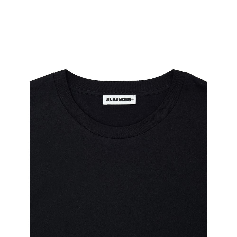 Dress by Jil Sander for unisex in cashmere cotton blend black features an cute silhouette, detailed with a and that elegantly flows into a cute .