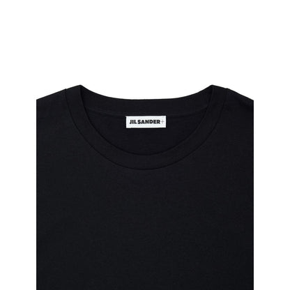 Dress by Jil Sander for unisex in cashmere cotton blend black features an cute silhouette, detailed with a and that elegantly flows into a cute .