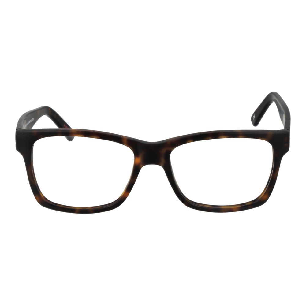 Eyeglasses Frames by Andy Wolf for unisex in acetate brown showcases a reflective silhouette, artfully incorporating a sophisticated brown coloured frame with a distinct full-frame frame design.