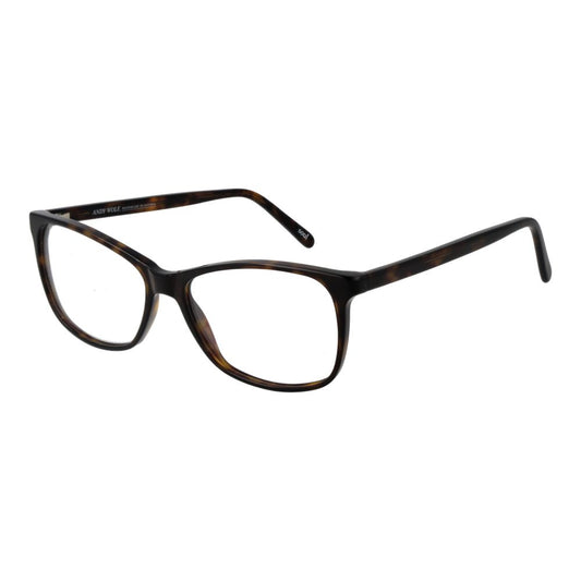 Eyeglasses Frames by Andy Wolf for unisex in acetate brown features a refined silhouette, showcasing a refined brown coloured frame and full-frame frame design for a sophisticated, premium look.