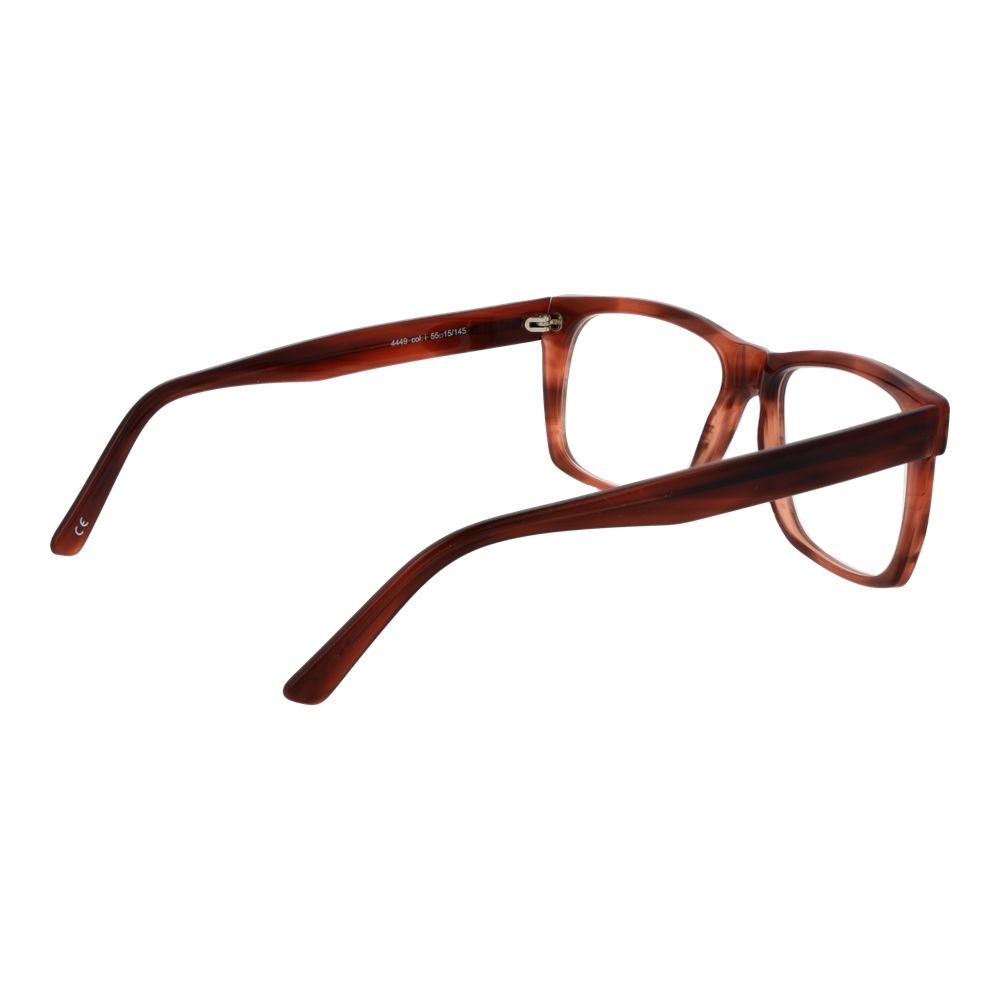 Eyeglasses Frames by Andy Wolf for unisex in acetate brown features an refined silhouette, showcasing a sophisticated brown coloured frame and refined full-frame frame design for a refined look.