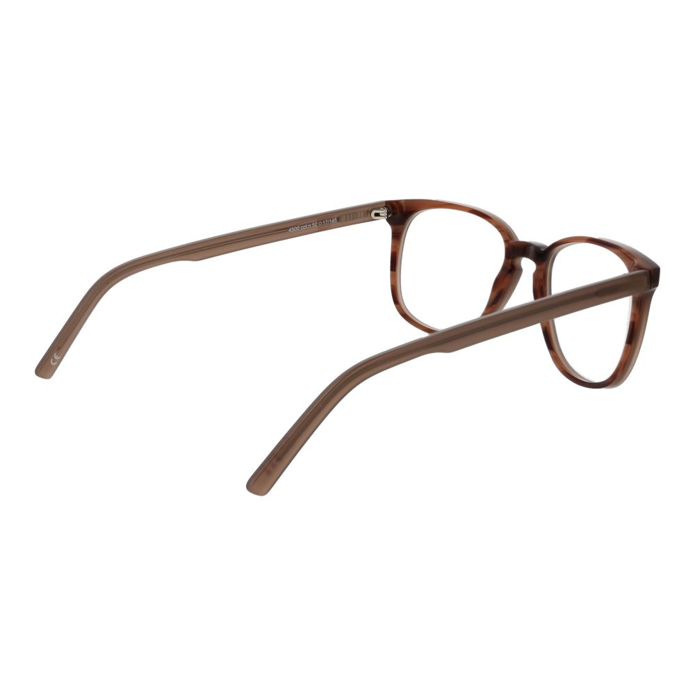 Eyeglasses Frames by Andy Wolf for unisex in acetate brown showcases a reflective silhouette, artfully incorporating a sophisticated brown coloured frame with a distinct full-frame frame design.
