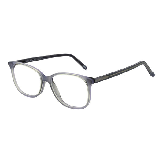 Eyeglasses Frames by Andy Wolf for unisex in acetate gray features an refined silhouette, showcasing a sophisticated gray coloured frame and refined full-frame frame design for a refined look.