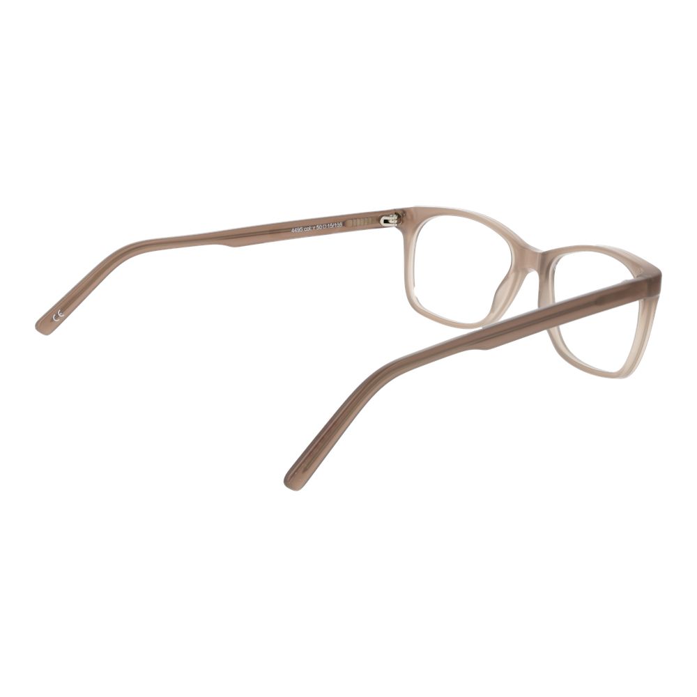 Eyeglasses Frames by Andy Wolf for unisex in acetate beige showcases a reflective silhouette, artfully incorporating a sophisticated beige coloured frame with a distinct full-frame frame design.