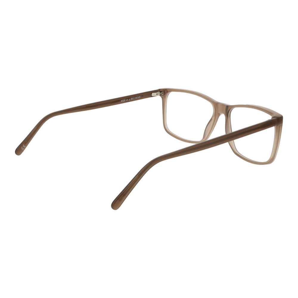 Eyeglasses Frames by Andy Wolf for unisex in acetate brown showcases a reflective silhouette, artfully incorporating a sophisticated brown coloured frame with a distinct full-frame frame design.
