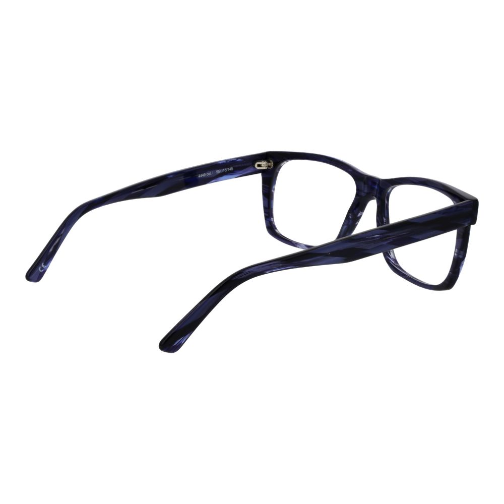 Eyeglasses Frames by Andy Wolf for unisex in acetate blue showcases a refined full-frame frame design with a refined blue coloured frame finish for a refined and sophisticated look.