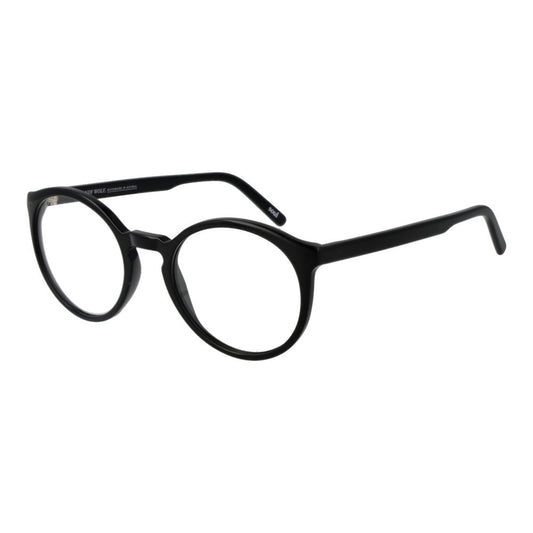 Eyeglasses Frames by Andy Wolf for unisex in acetate and black showcases an refined full-frame frame design featuring a sophisticated black coloured frame for an refined and refined aesthetic.