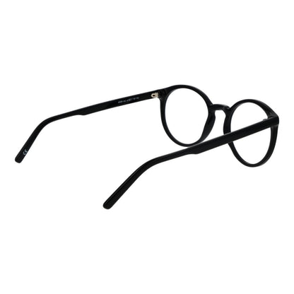 Eyeglasses Frames by Andy Wolf for unisex in acetate black showcases a reflective silhouette, artfully incorporating a sophisticated black coloured frame with a distinct full-frame frame design.