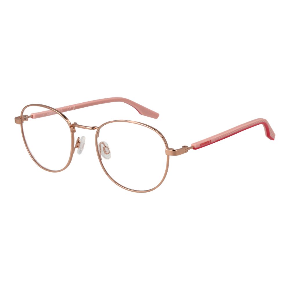 Eyeglasses Frames by Converse for unisex in metal rose-gold features an refined silhouette, showcasing the refined rose-gold coloured frame and sophisticated full-frame frame design.