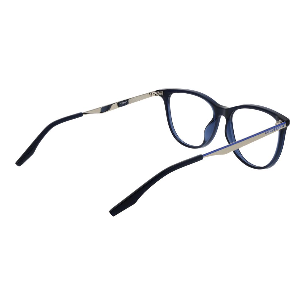 Eyeglasses Frames by Converse for women in metal blue showcases a reflective silhouette, artfully incorporating a sophisticated blue coloured frame with a distinct full-frame frame design.